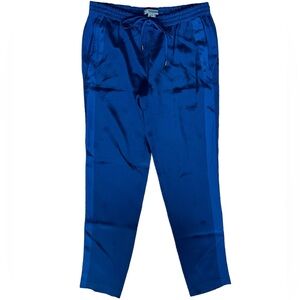 Vince blue silk ankle pants XS